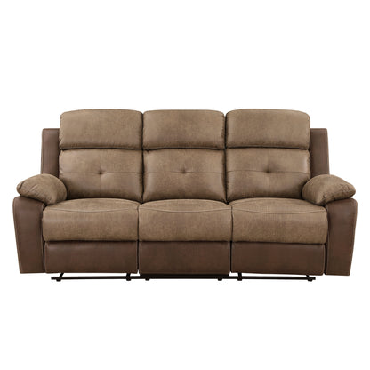 Glendale Double Reclining Sofa - Brown