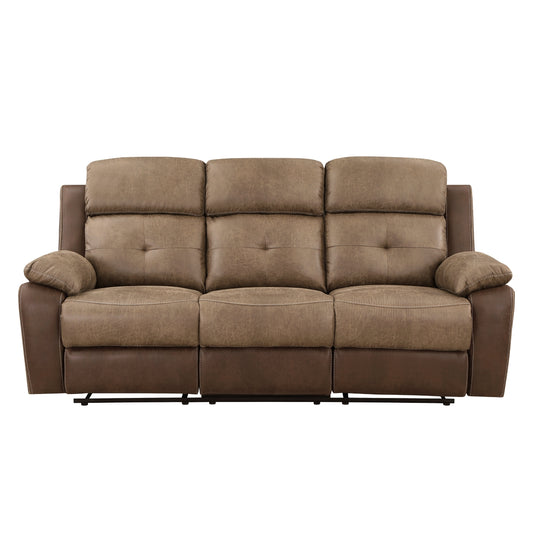 Glendale Double Reclining Sofa - Brown