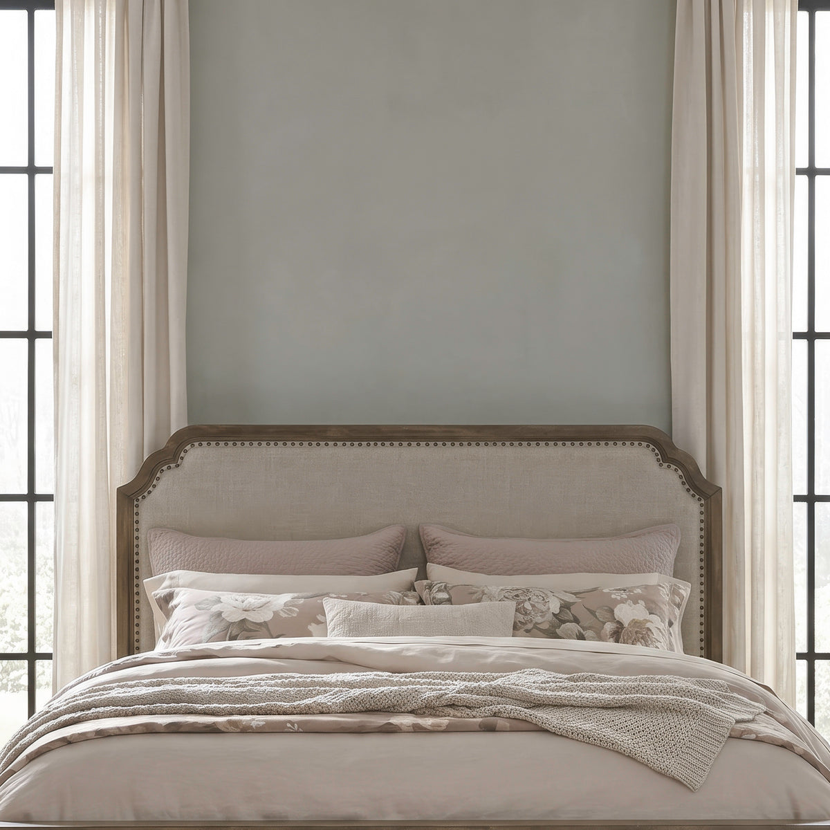 Hickory Grove King Uph Panel Headboard