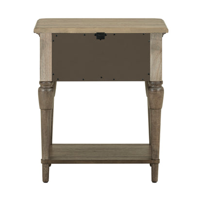 Hickory Grove Open Nightstand w/ Charging Station