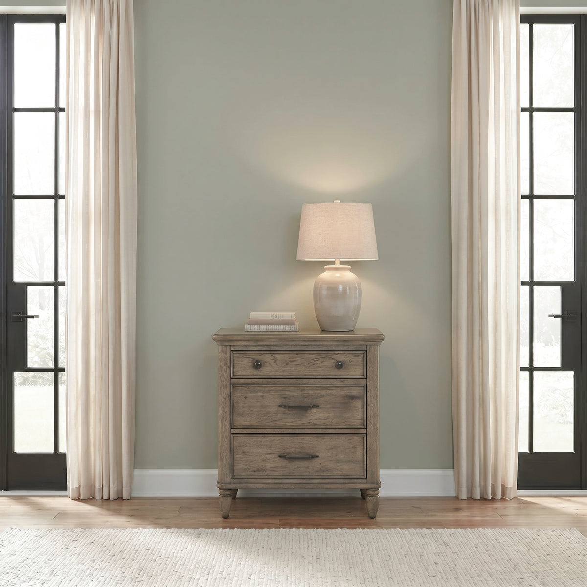 Hickory Grove Nightstand w/ Charging Station