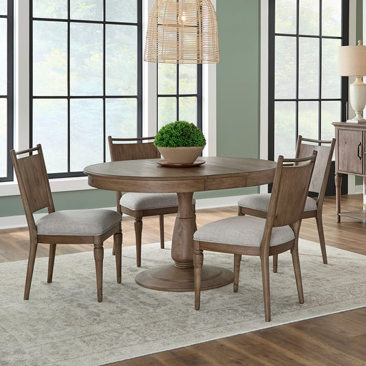 Hickory Grove 5 Piece Pedestal Table Set