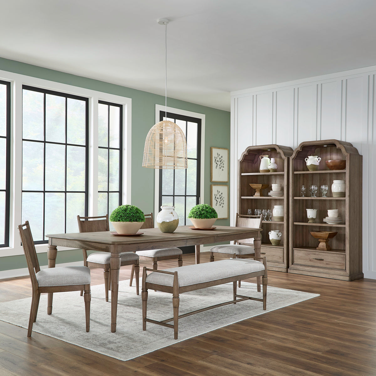Hickory Grove 6 Piece Rectangular Table Set