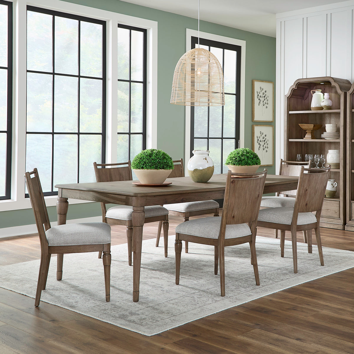 Hickory Grove 7 Piece Rectangular Table Set
