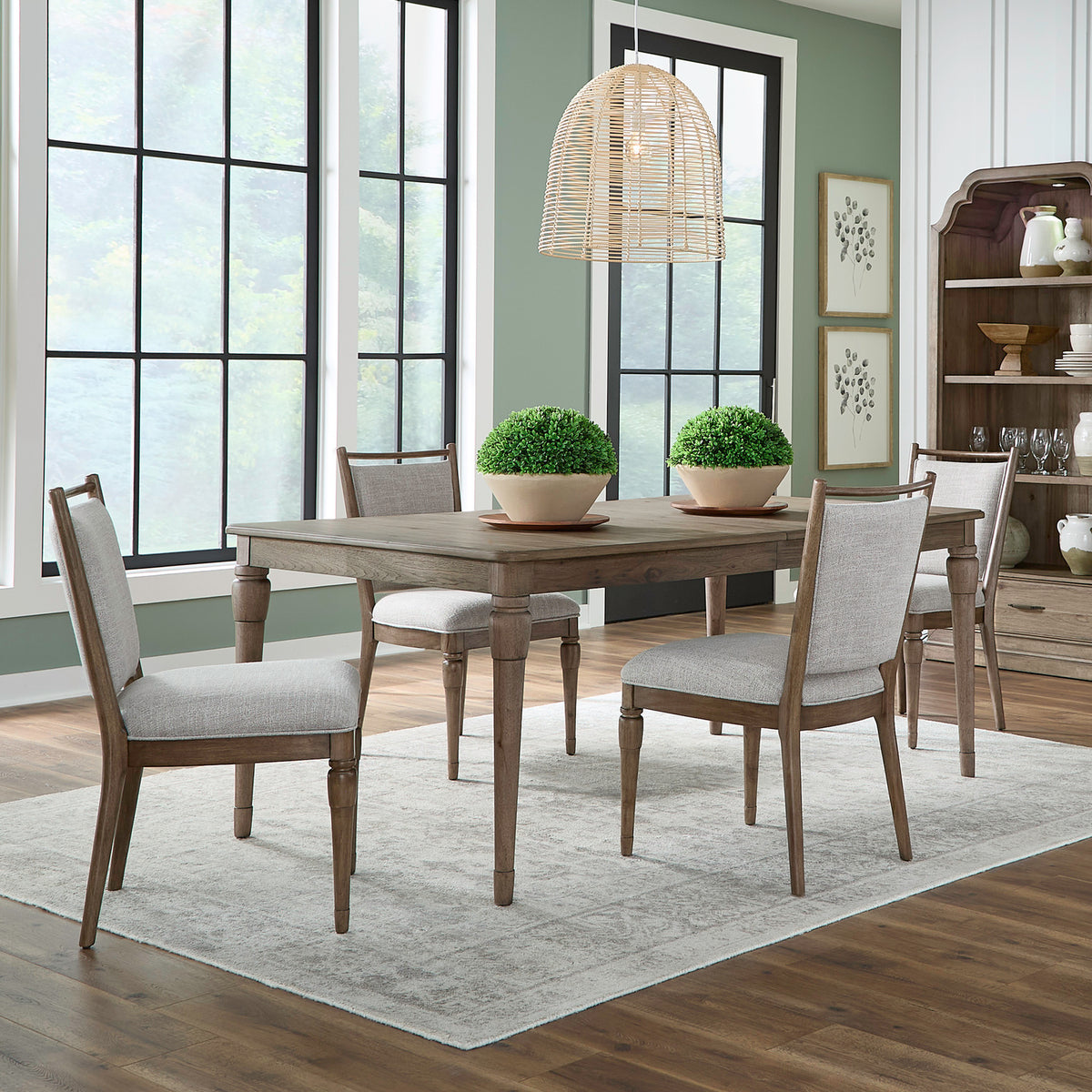 Hickory Grove Opt 5 Piece Rectangular Table Set