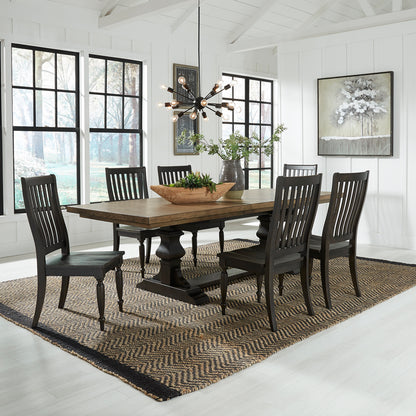 Harvest Home 7 Piece Trestle Table Set