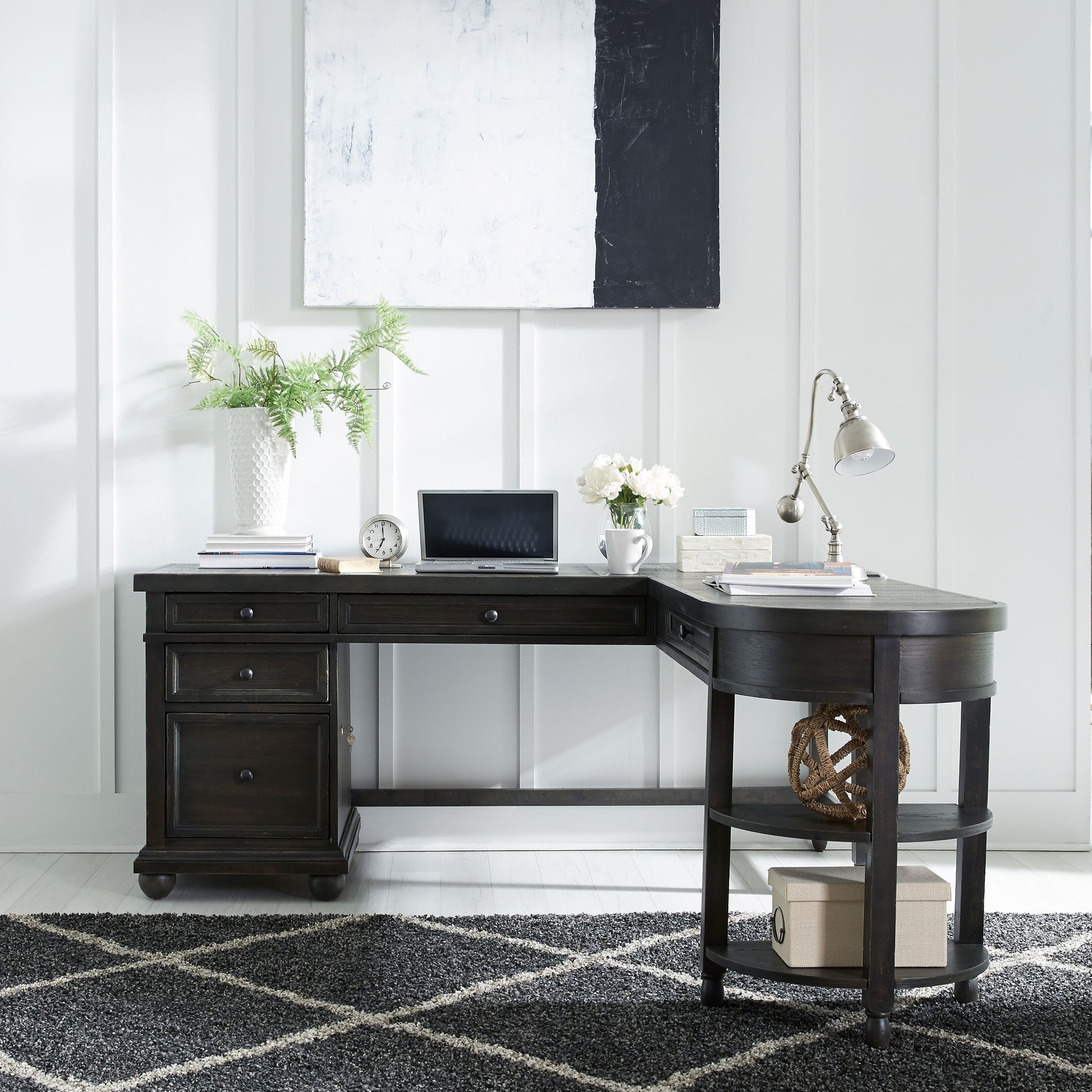 Harvest Home L Writing Desk Top