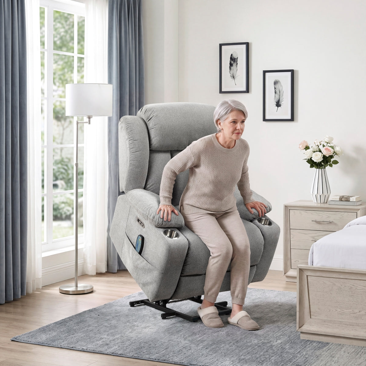 Omni Power Lift Chair with Massage, Heat and Charging Port