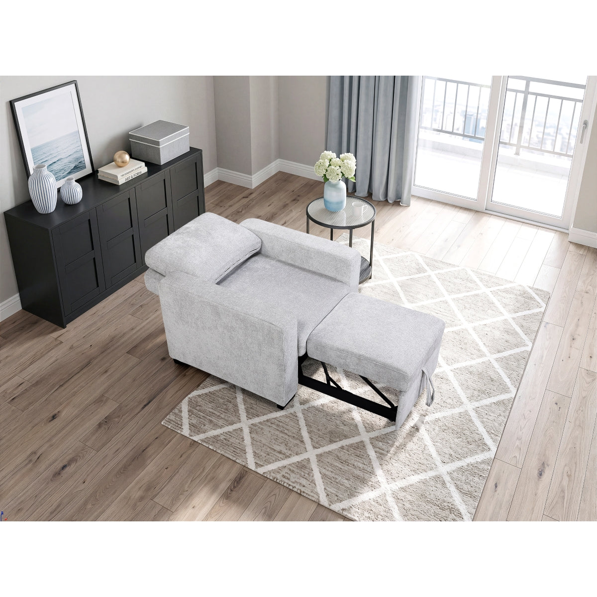 Koben Convertible Chair with Pull-out Bed