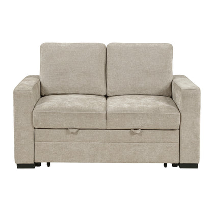 Koben Convertible Love Seat with Pull-out Bed