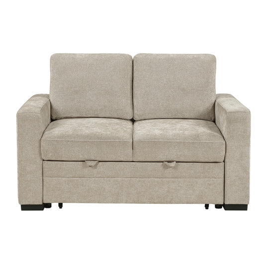 Koben Convertible Love Seat with Pull-out Bed