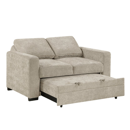 Koben Convertible Love Seat with Pull-out Bed