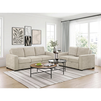 Koben Convertible Love Seat with Pull-out Bed