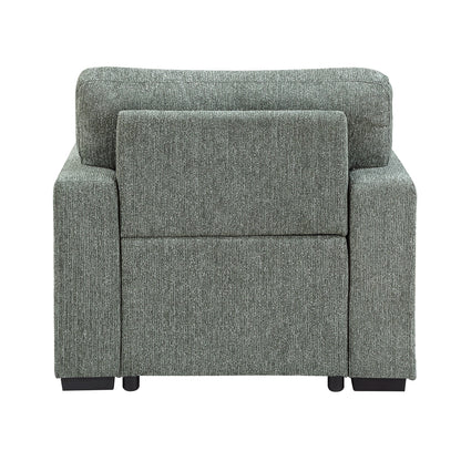 Alcove Chair with Pull-out Ottoman, Arms with Shelves and Charging Ports