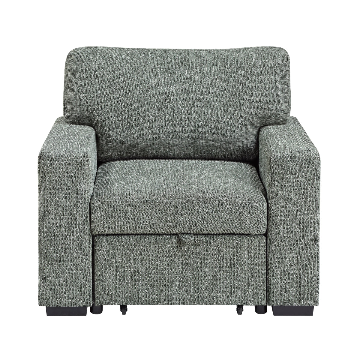 Alcove Chair with Pull-out Ottoman, Arms with Shelves and Charging Ports