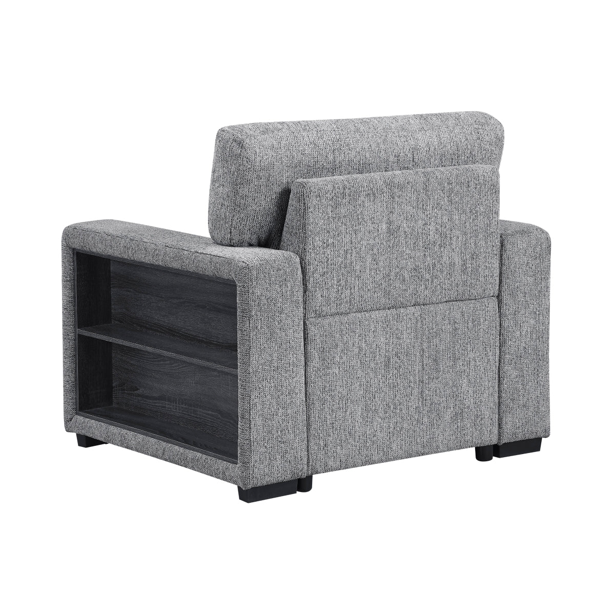 Alcove Chair with Pull-out Ottoman, Arms with Shelves and Charging Ports