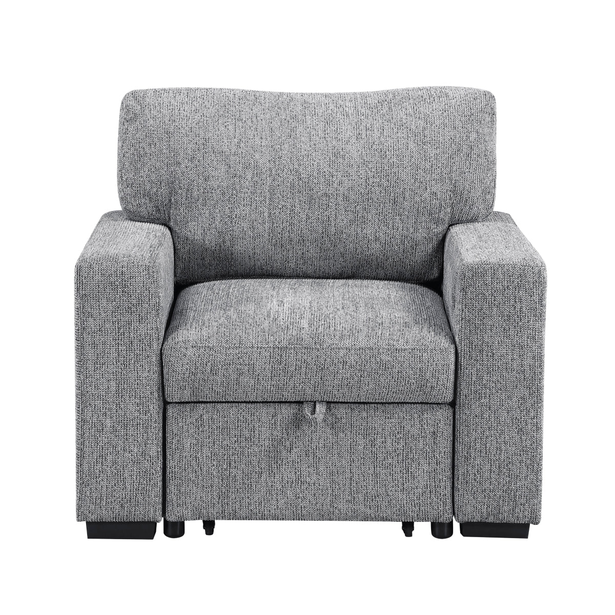 Alcove Chair with Pull-out Ottoman, Arms with Shelves and Charging Ports