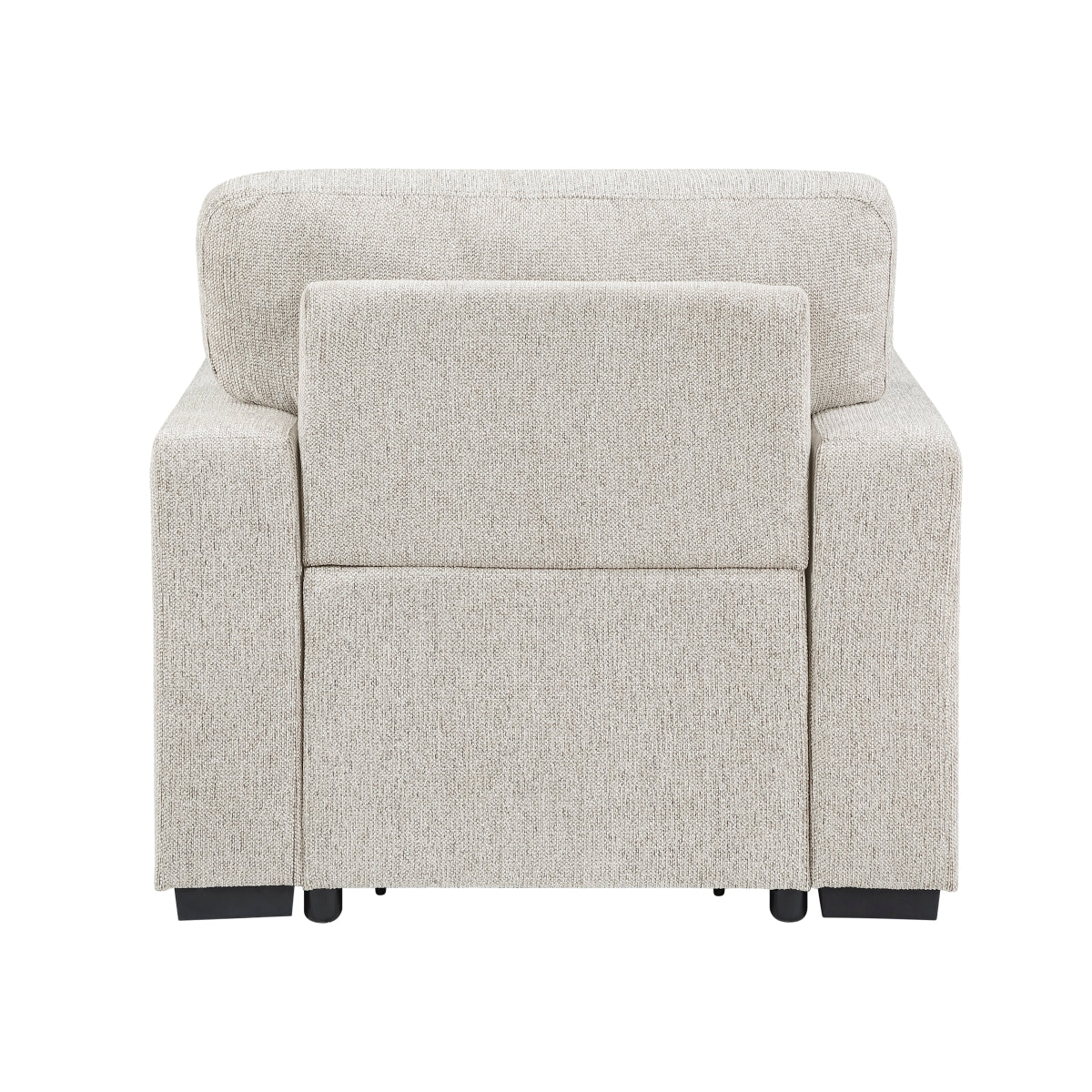 Alcove Chair with Pull-out Ottoman, Arms with Shelves and Charging Ports