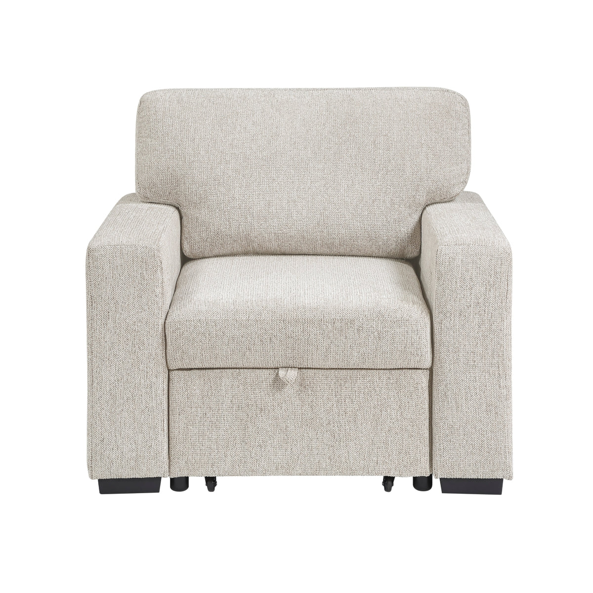 Alcove Chair with Pull-out Ottoman, Arms with Shelves and Charging Ports