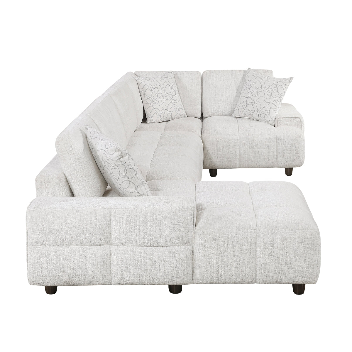 Tessella 4-Piece Modular Sectional with Left Chaise