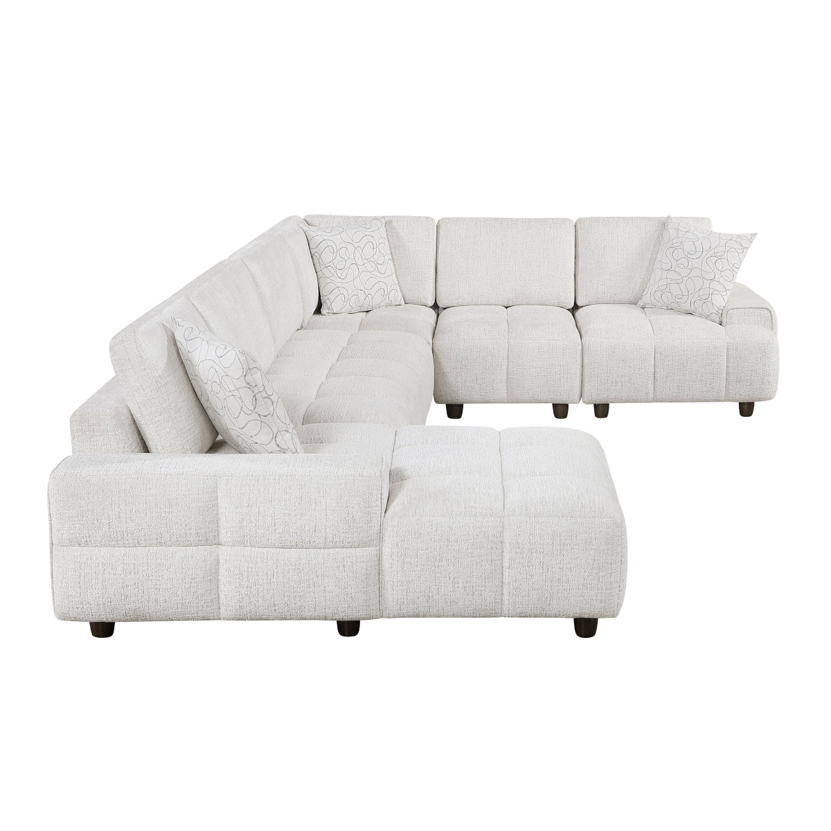Tessella 5-Piece Modular Sectional with Left Chaise