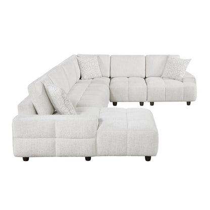 Tessella 5-Piece Modular Sectional with Left Chaise