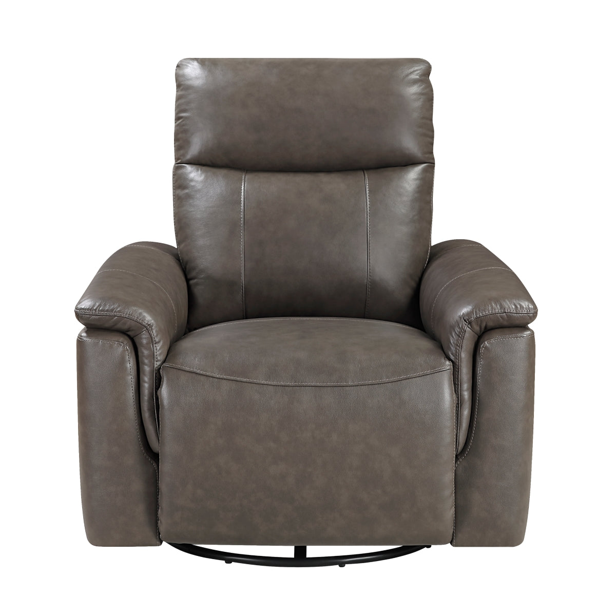 Hadley Swivel Glider Reclining Chair - Dark brown