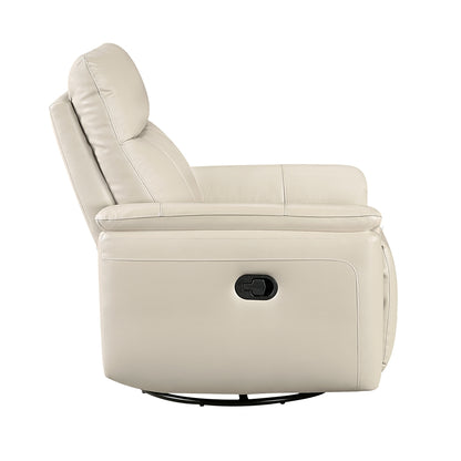 Hadley Swivel Glider Reclining Chair - Taupe