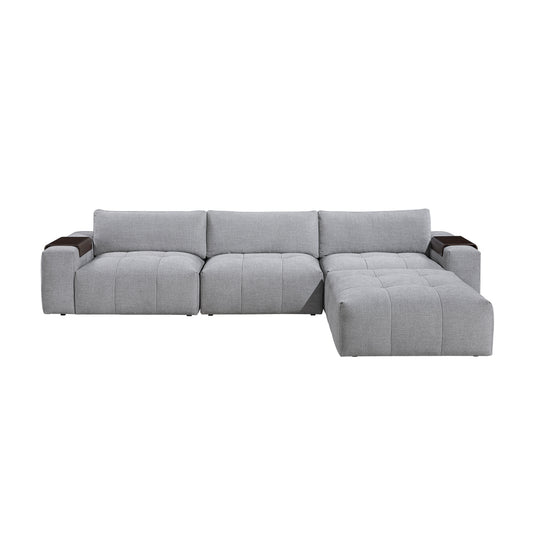 Tidal 4-Piece Modular Sectional with Ottoman