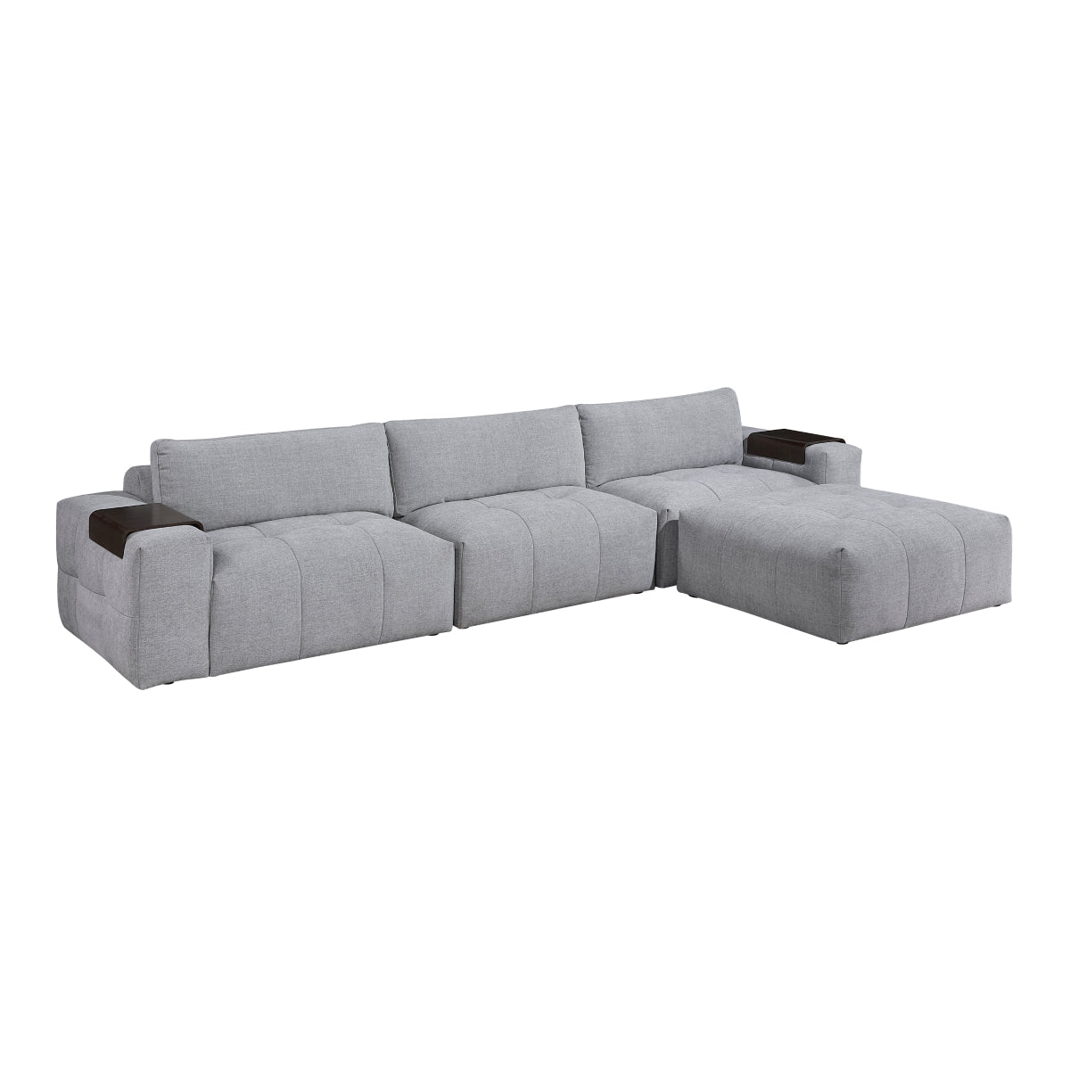 Tidal 4-Piece Modular Sectional with Ottoman