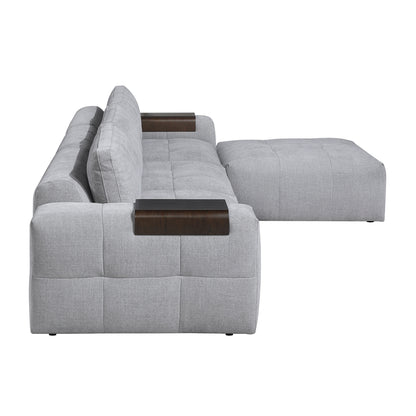 Tidal 4-Piece Modular Sectional with Ottoman