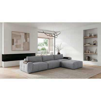 Tidal 4-Piece Modular Sectional with Ottoman