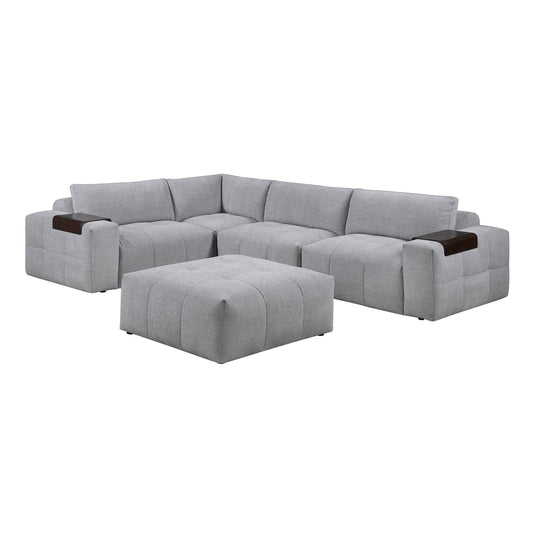 Tidal 5-Piece Modular Sectional with Ottoman