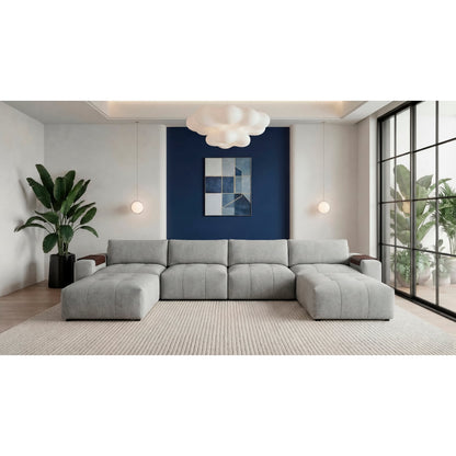 Tidal 6-Piece Modular Sectional with Two Ottomans