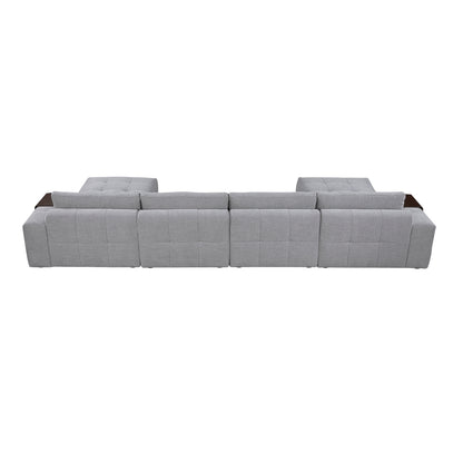 Tidal 6-Piece Modular Sectional with Two Ottomans