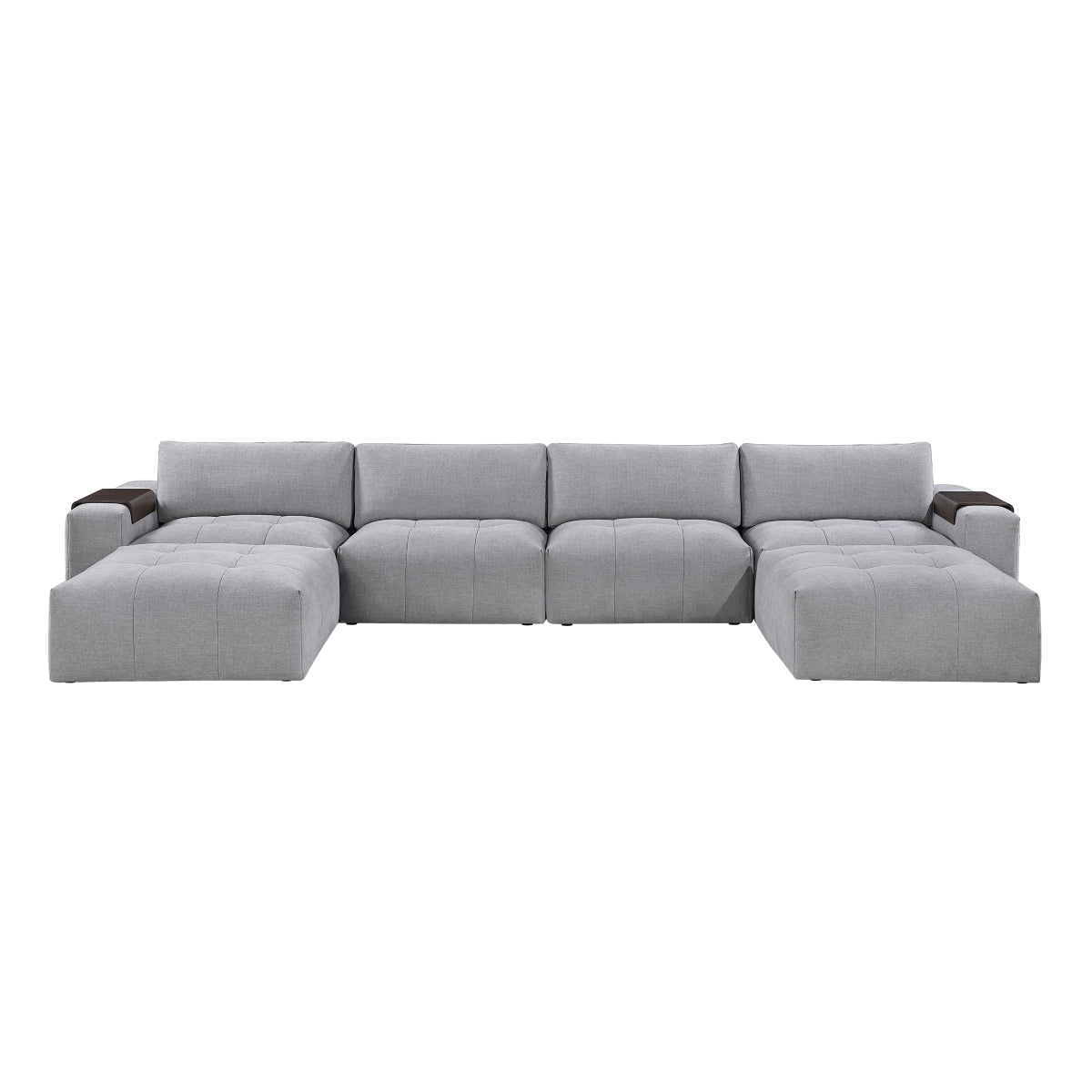 Tidal 6-Piece Modular Sectional with Two Ottomans