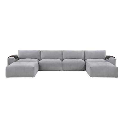 Tidal 6-Piece Modular Sectional with Two Ottomans