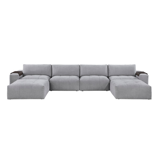 Tidal 6-Piece Modular Sectional with Two Ottomans