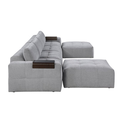 Tidal 6-Piece Modular Sectional with Two Ottomans
