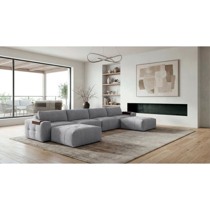 Tidal 6-Piece Modular Sectional with Two Ottomans