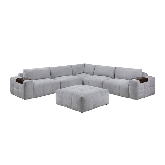Tidal 6-Piece Modular Sectional with Ottoman
