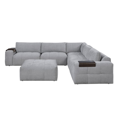 Tidal 6-Piece Modular Sectional with Ottoman