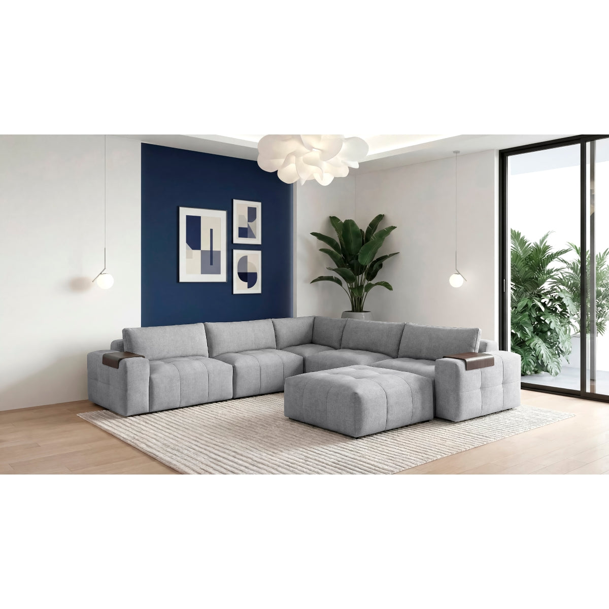 Tidal 6-Piece Modular Sectional with Ottoman