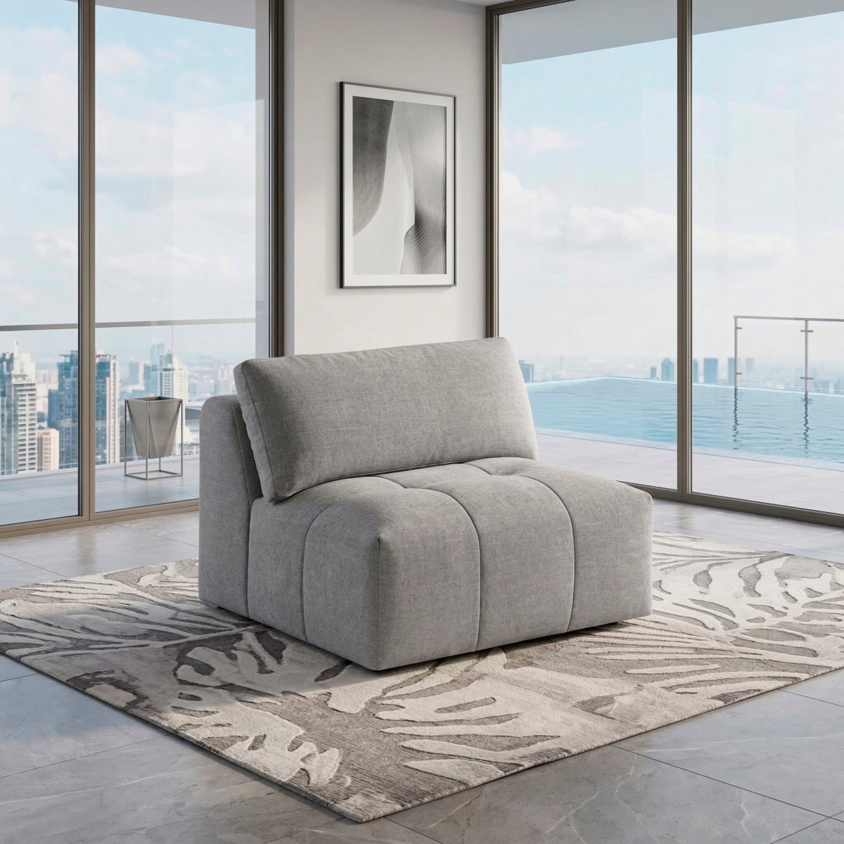 Tidal Armless Chair