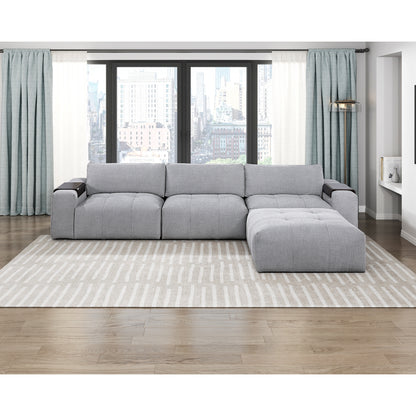 Tidal 4-Piece Modular Sectional with Ottoman