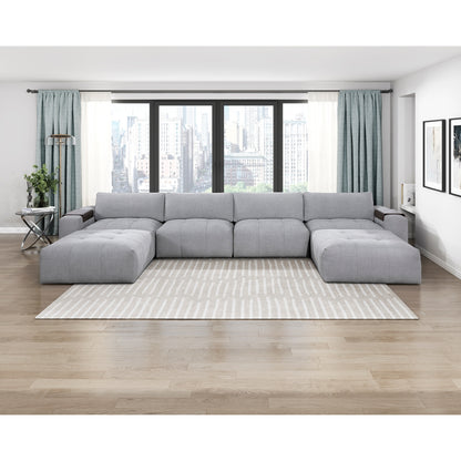 Tidal 6-Piece Modular Sectional with Two Ottomans