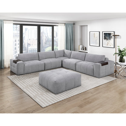 Tidal 6-Piece Modular Sectional with Ottoman