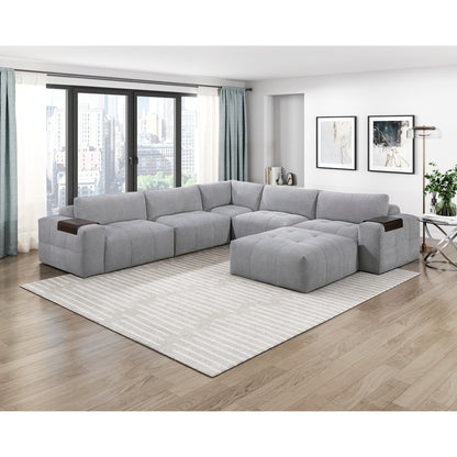 Tidal 6-Piece Modular Sectional with Ottoman