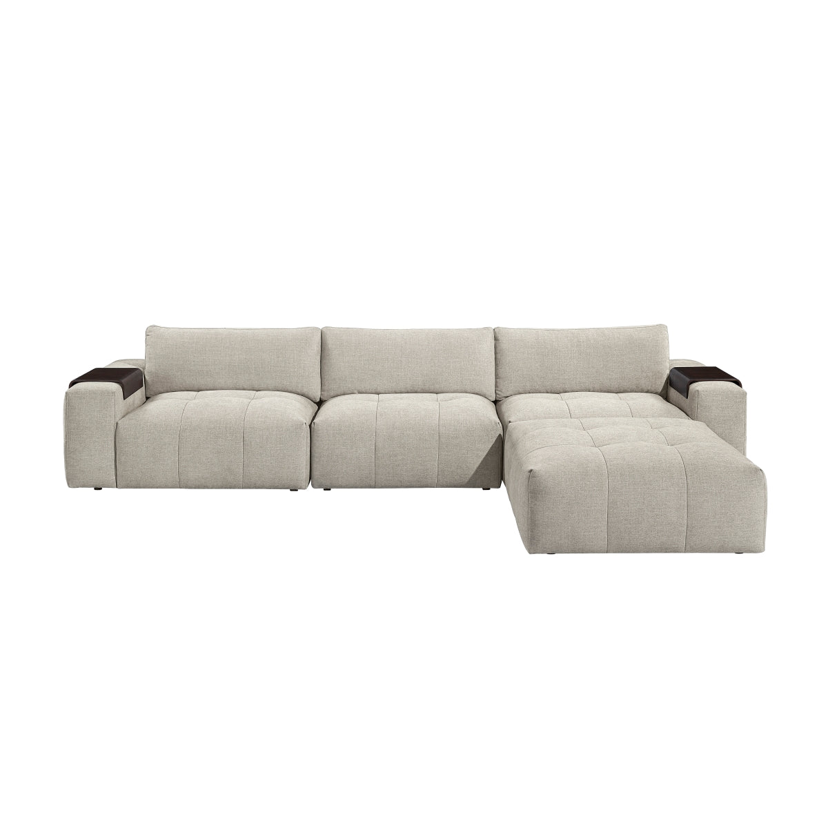 Tidal 4-Piece Modular Sectional with Ottoman