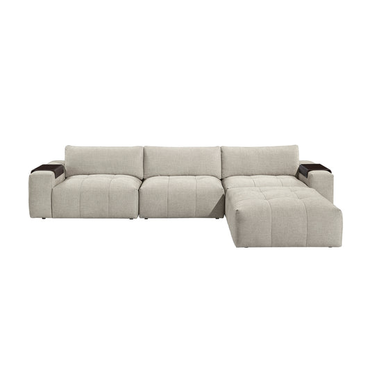 Tidal 4-Piece Modular Sectional with Ottoman